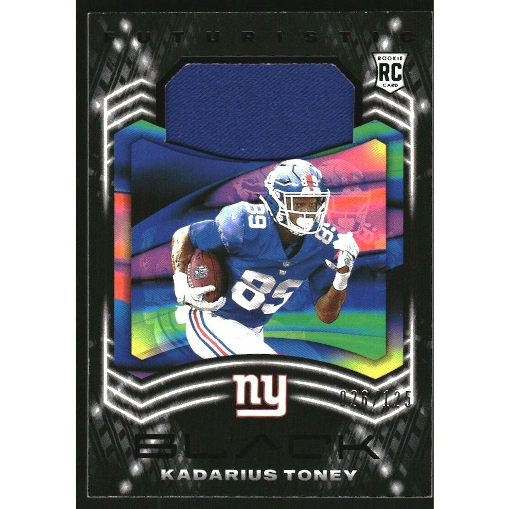 2021 Panini Black Futuristic Kadarius Toney Jersey Card: $10.80