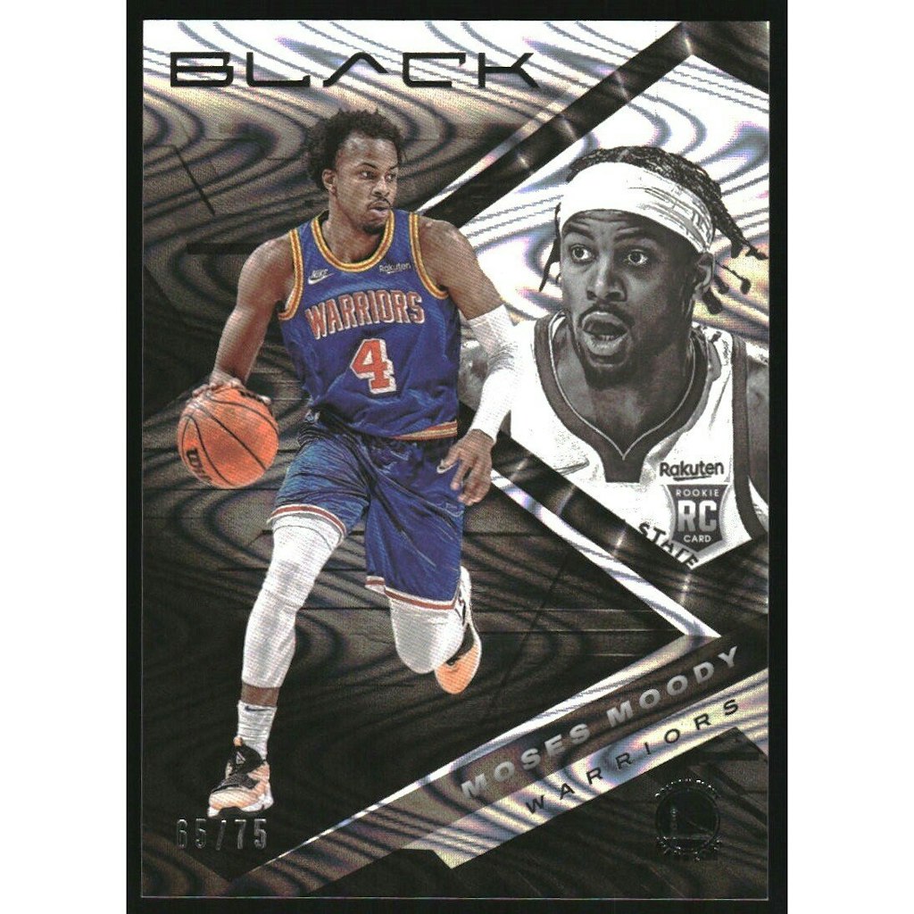 2021-22 Panini Black Silver Moses Moody #84 Trading Card: $18
