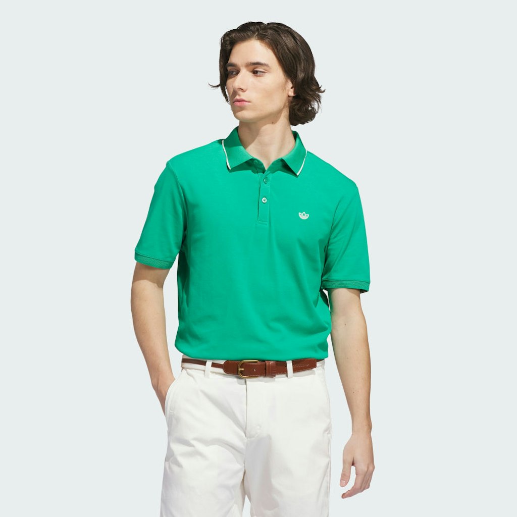 Adidas Originals Twistknit Trefoil Polo Shirt: $90 Adidas Originals Twistknit Trefoil Polo Shirt: $90