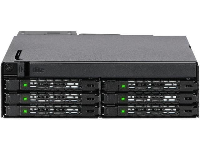 Icy Dock ToughArmor 6 x 2.5-inch SAS/SATA SSD/HDD and Slim ODD Backplane Cage: $161.99