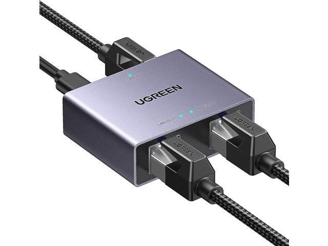 Ugreen 1,000 Mbps 1-to-2 Ethernet Splitter: $31.98