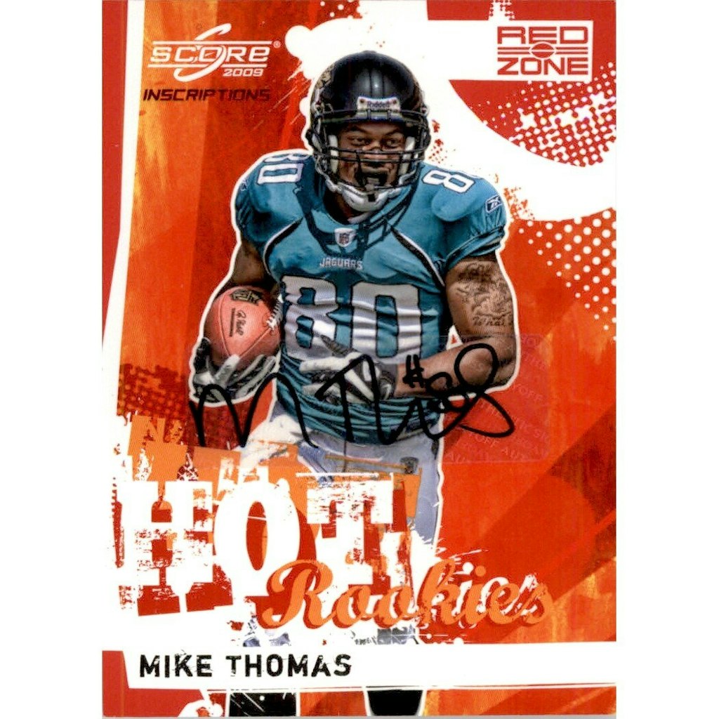 2009 Score Inscriptions Mike Thomas Hot Rookies Autograph Card: $10.80