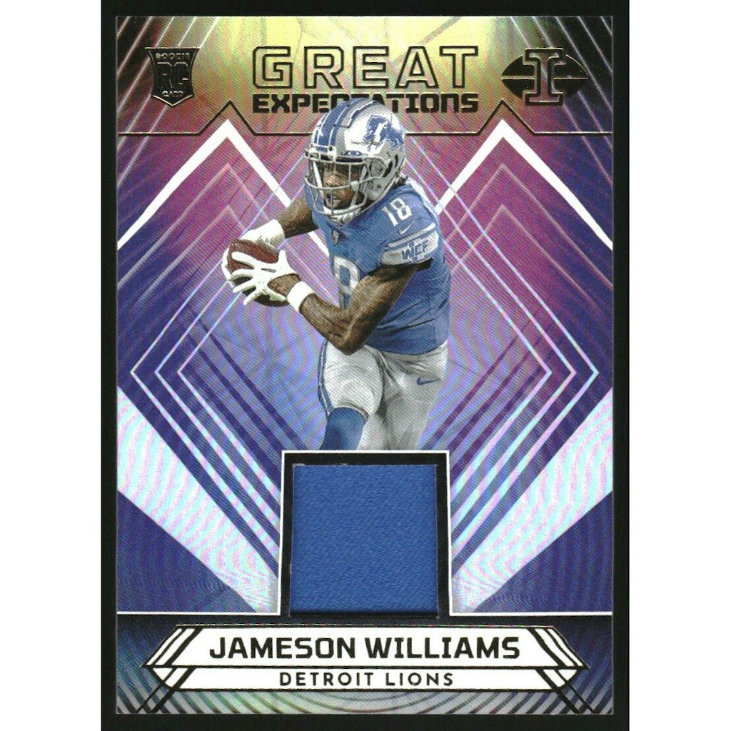2022 Panini Illusions Great Expectations Jameson Williams Jersey Card: $13.50