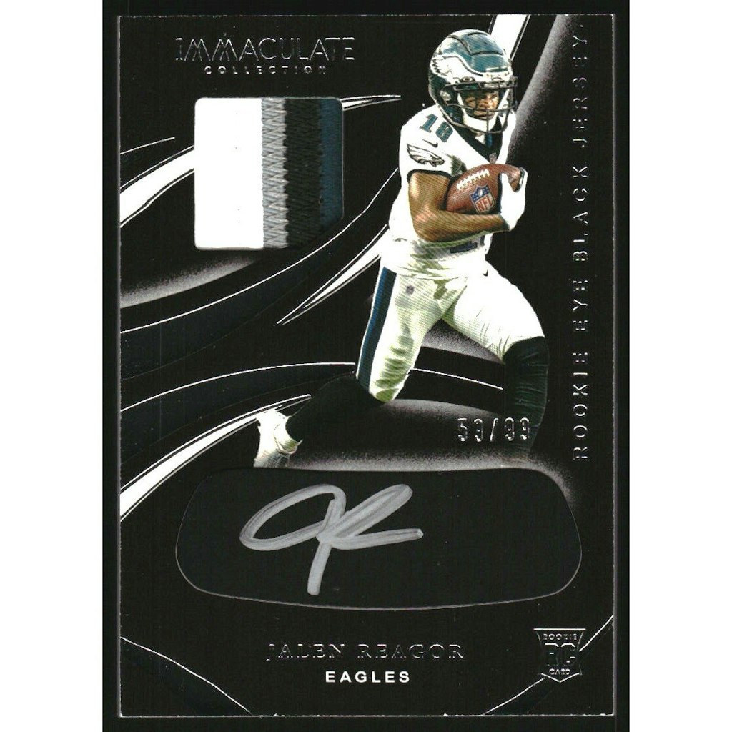 2020 Immaculate Collection Jalen Reagor Rookie Eye Black Autograph Jersey Card: $45