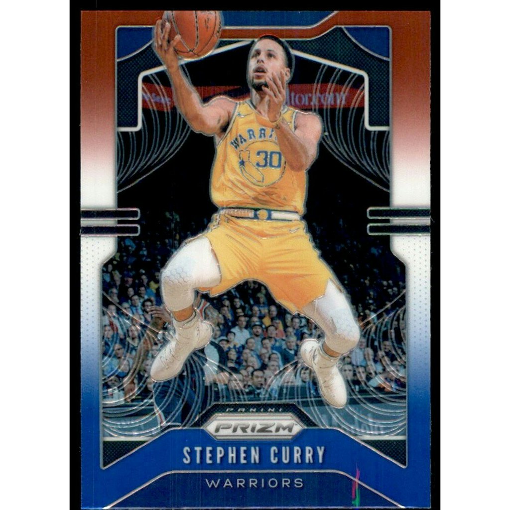 2019-20 Panini Prizm Stephen Curry Red White and Blue Prizm Card #98: $10.50