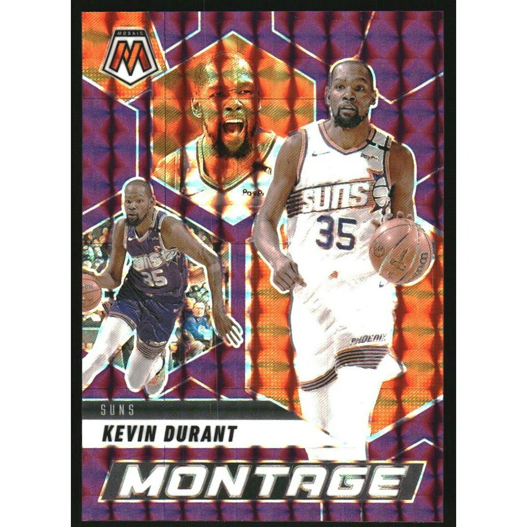 2024-25 Panini Mosaic Kevin Durant Montage Purple Mosaic Card: $18 2024-25 Panini Mosaic Kevin Durant Montage Purple Mosaic Card: $18