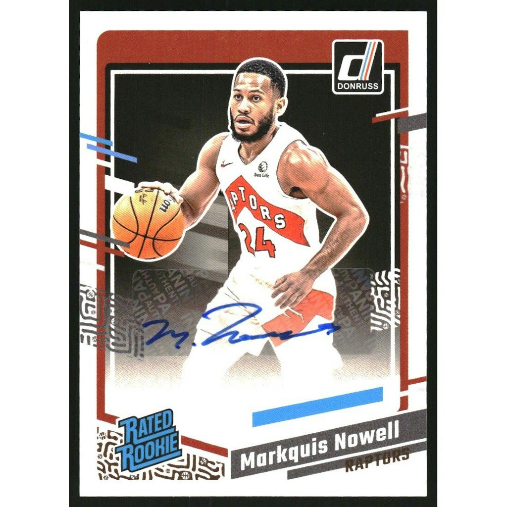 2023-24 Donruss Markquis Nowell Rated Rookies Signatures Trading Card: $10.80 2023-24 Donruss Markquis Nowell Rated Rookies Signatures Trading Card: $10.80