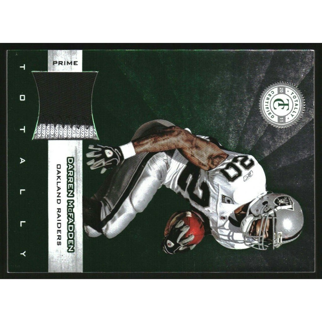 2011 Darren McFadden Totally Certified Green Prime Trading Card #47/5: $25 2011 Darren McFadden Totally Certified Green Prime Trading Card #47/5: $25