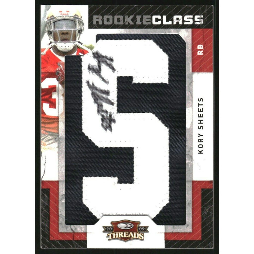 2009 Donruss Threads Kory Sheets Rookie Autograph Card: $13.50