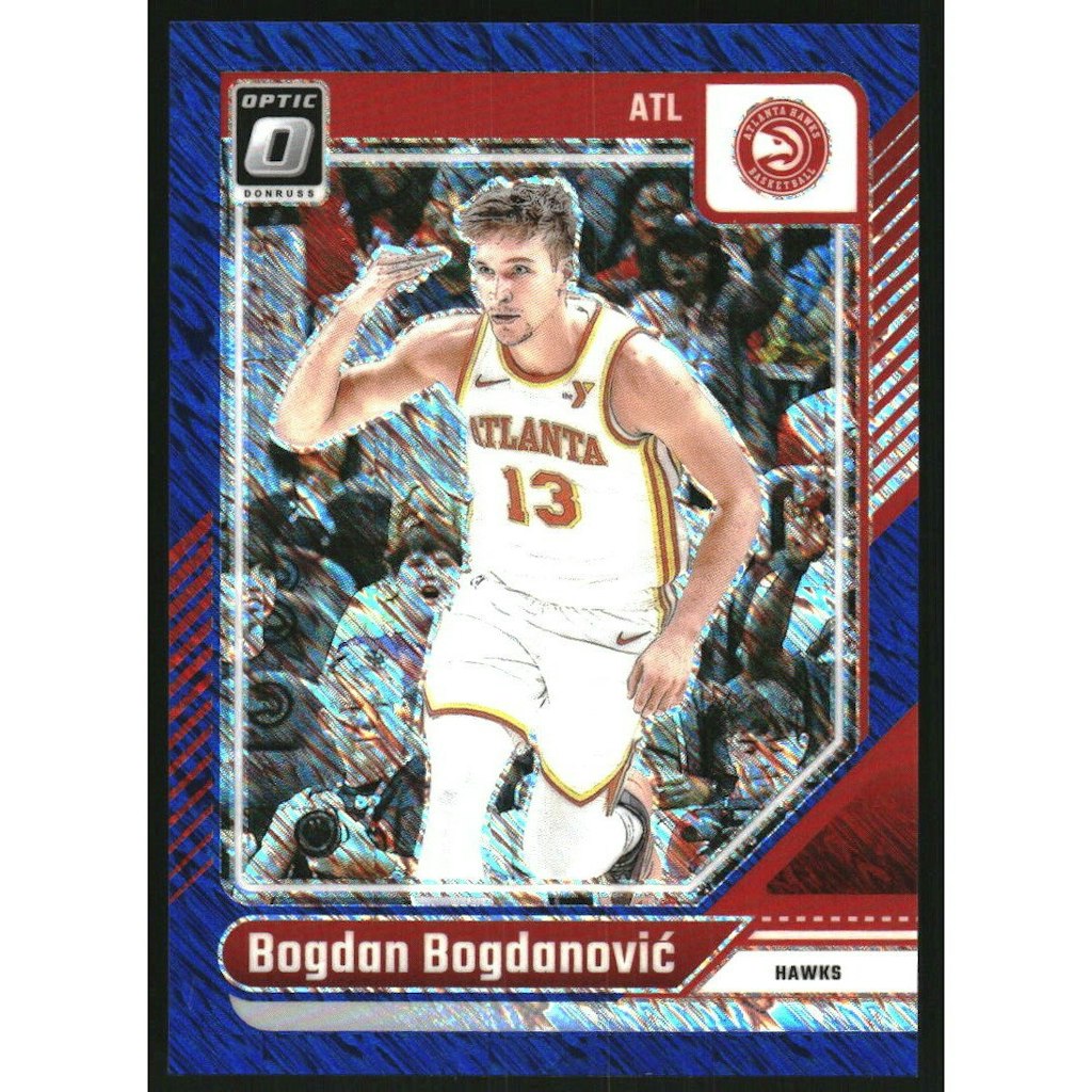 2024-25 Donruss Optic Blue Shimmer Bogdan Bogdanovic Card: $10.50 2024-25 Donruss Optic Blue Shimmer Bogdan Bogdanovic Card: $10.50