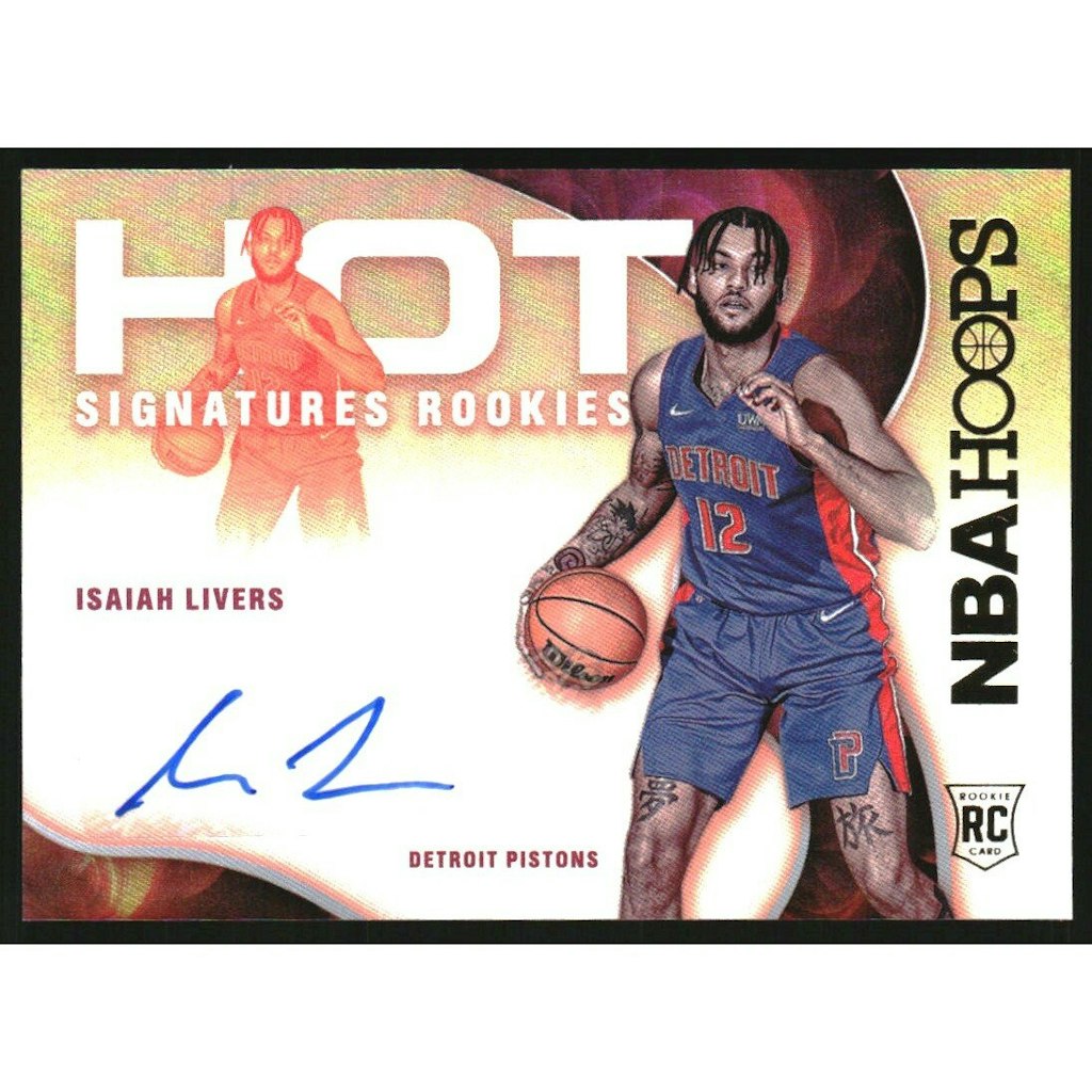 2021-22 Hoops Hot Signatures Isaiah Livers Rookie Card: $13.50 2021-22 Hoops Hot Signatures Isaiah Livers Rookie Card: $13.50