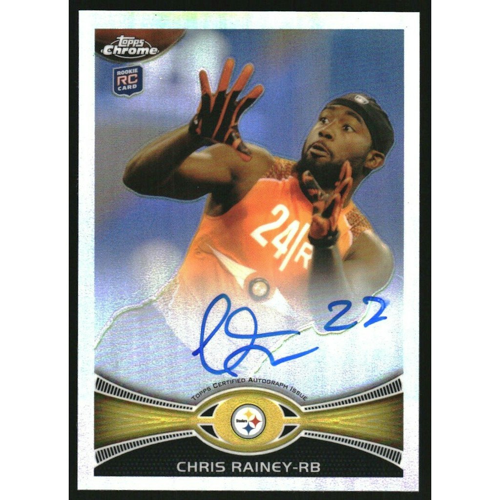 2012 Topps Chrome Chris Rainey Rookie Autograph Refractor: $10.80