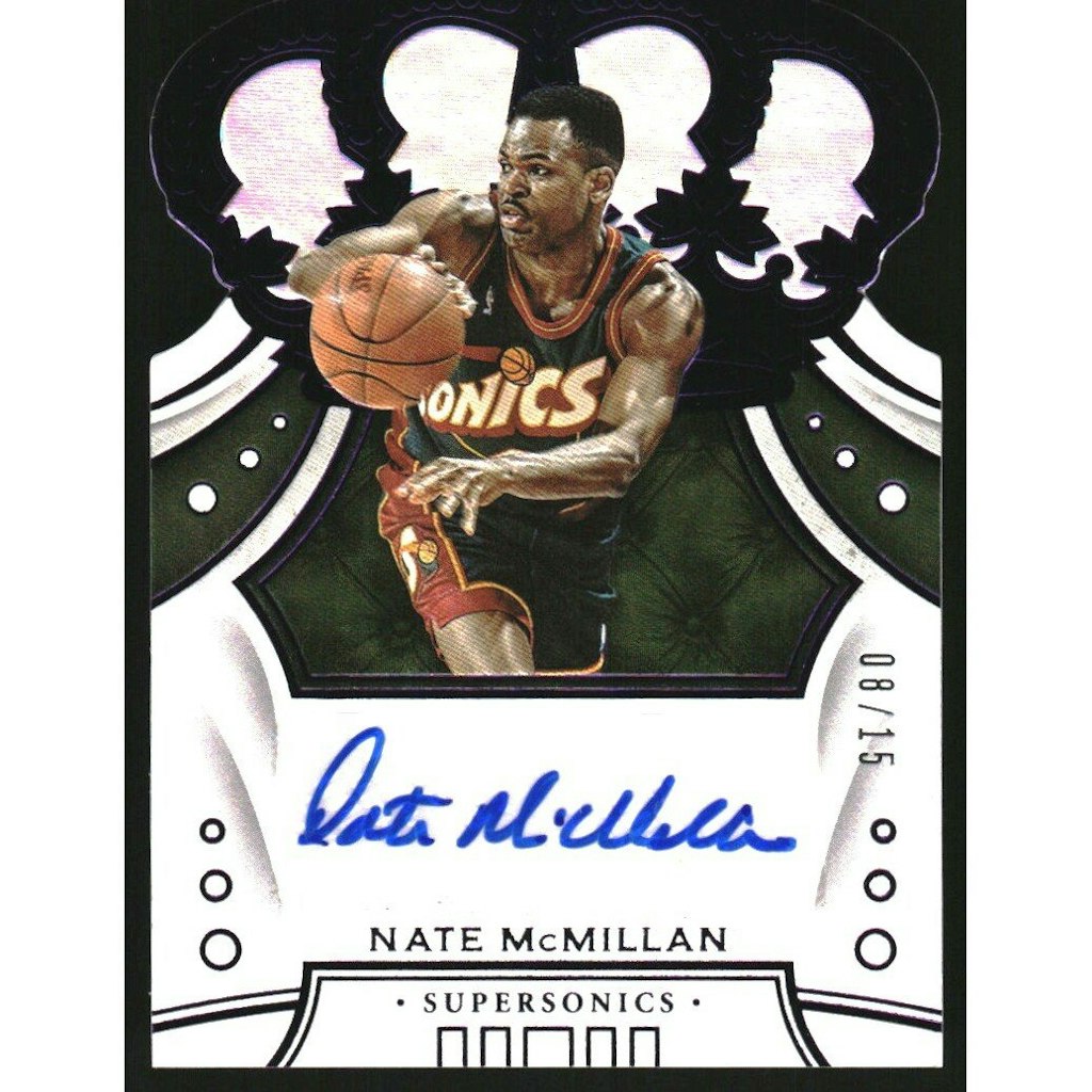 2019-20 Crown Royale Purple Nate McMillan Autograph Card #40: $15 2019-20 Crown Royale Purple Nate McMillan Autograph Card #40: $15