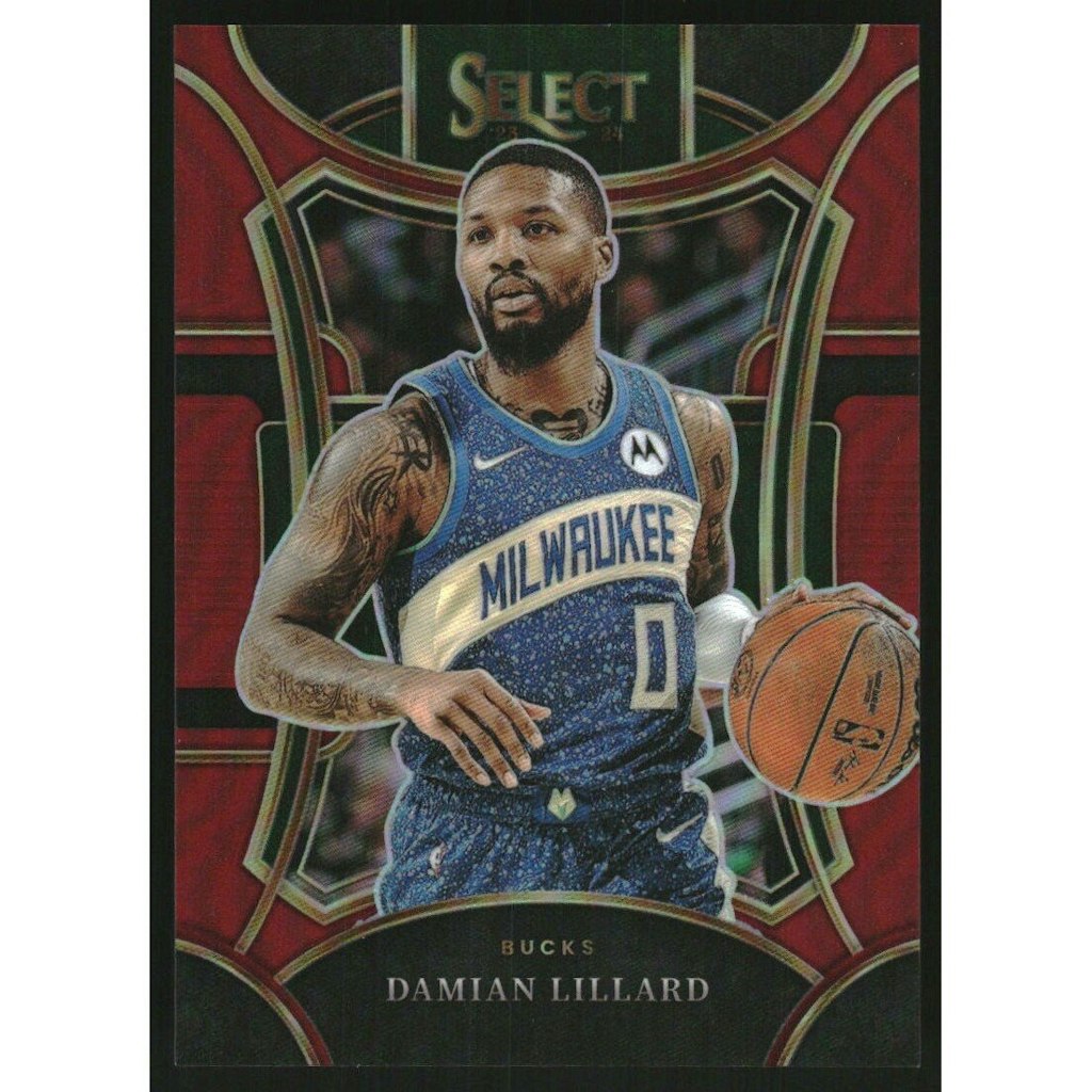 2023-24 Select Prizm Maroon Damian Lillard #338 Card: $13.50
