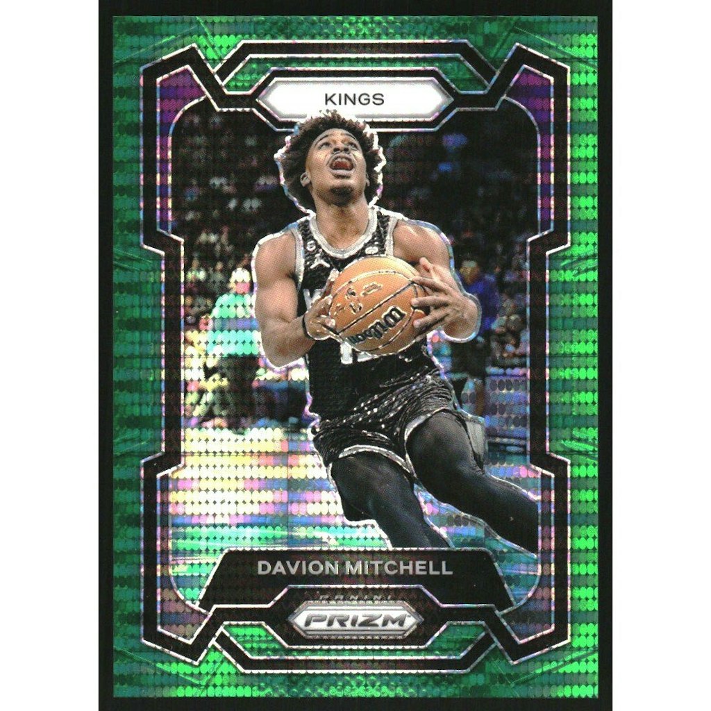 2023-24 Panini Prizm Davion Mitchell Green Pulsar Prizm Card #227: $10