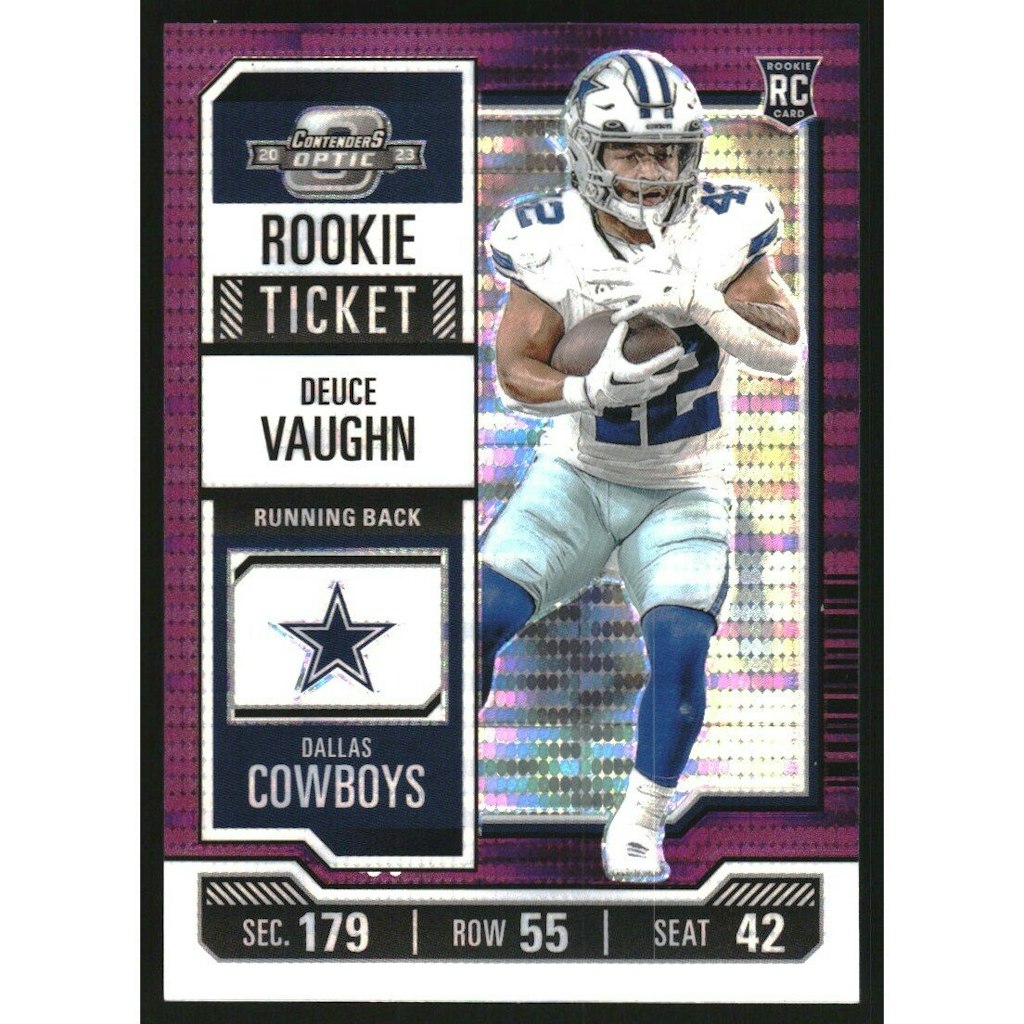 2023 Panini Contenders Optic Purple Pulsar Deuce Vaughn Trading Card: $18