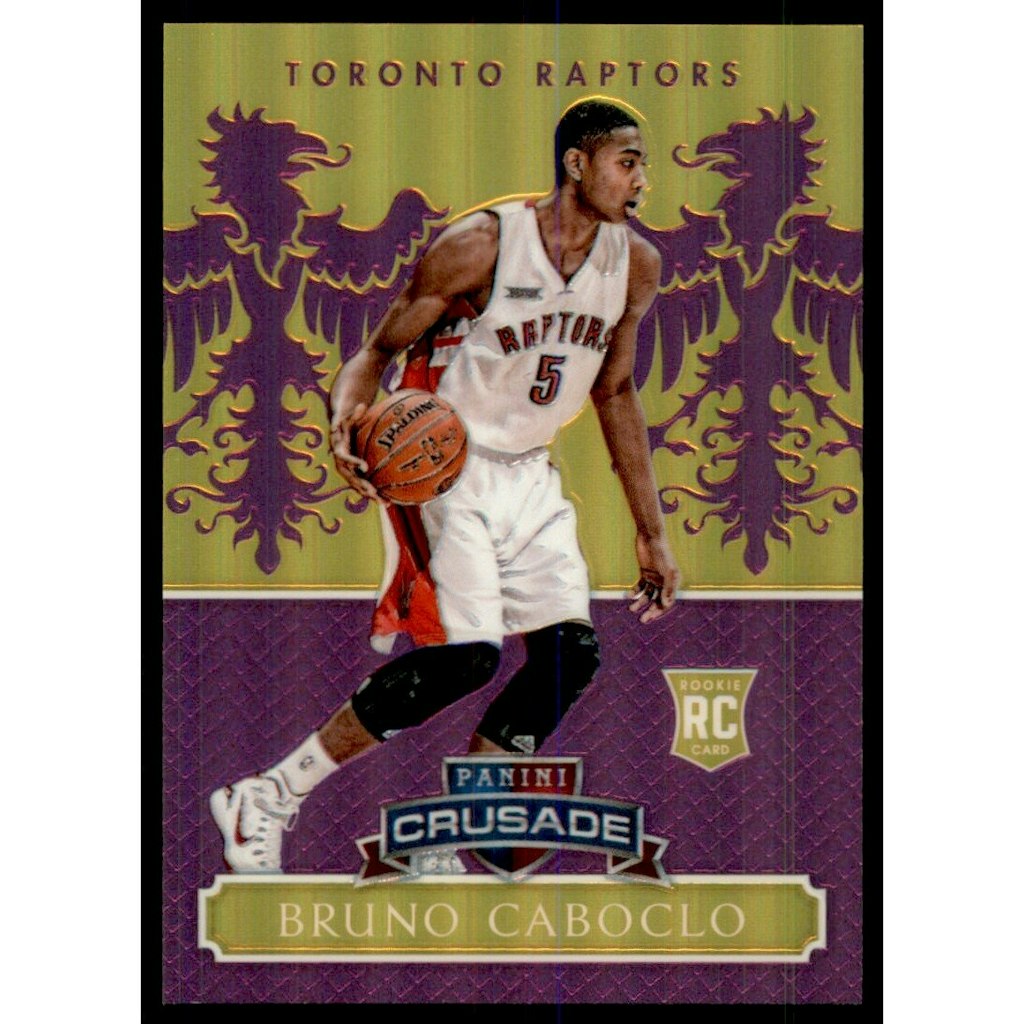 2014-15 Panini Excalibur Crusade Purple Bruno Caboclo Trading Card: $10 2014-15 Panini Excalibur Crusade Purple Bruno Caboclo Trading Card: $10