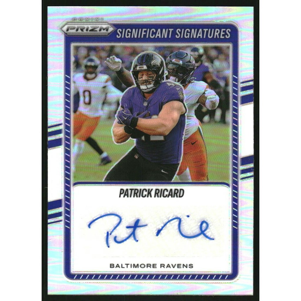 2025 Panini Prizm Significant Signatures Patrick Ricard Trading Card: $15 2025 Panini Prizm Significant Signatures Patrick Ricard Trading Card: $15