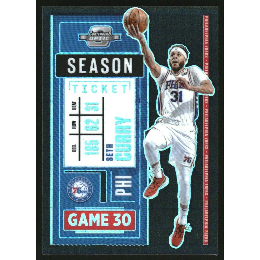 2020-21 Panini Contenders Optic Black Pandora Seth Curry Card: $12