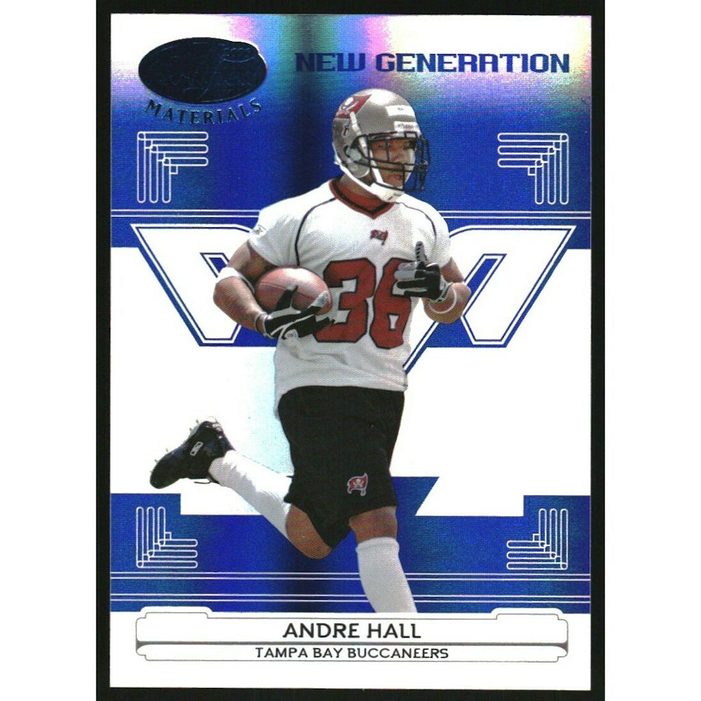 2006 Leaf Certified Materials Mirror Blue Andre Hall #170 Trading Card: $12