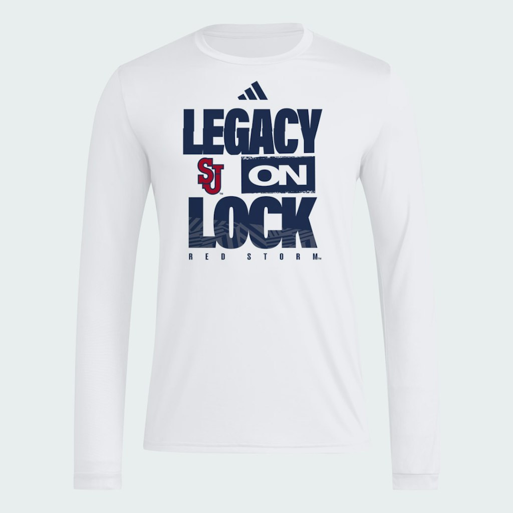 St. John's Red Storm Men's Selection Sunday Long Sleeve Pregame Tee: $32 St. John's Red Storm Men's Selection Sunday Long Sleeve Pregame Tee: $32