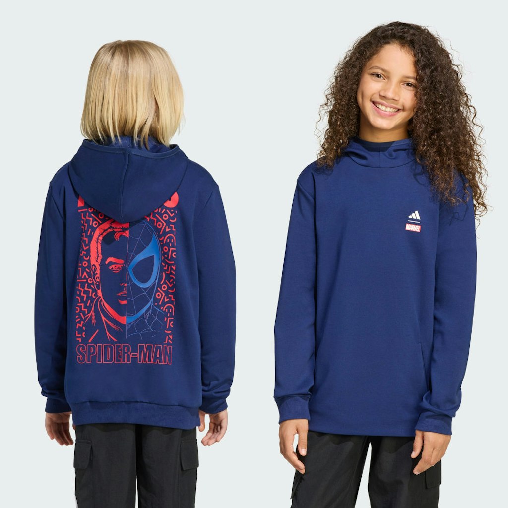 Adidas Marvel Spider-Man Hooded Sweatshirt: $51