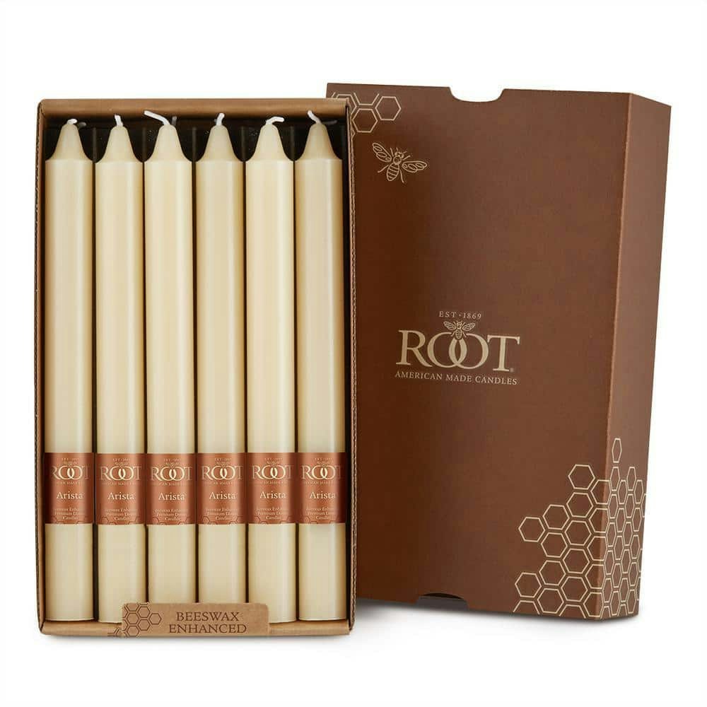 Arista 9-Inch Buttercream Taper Candles 12-Pack: $49.08