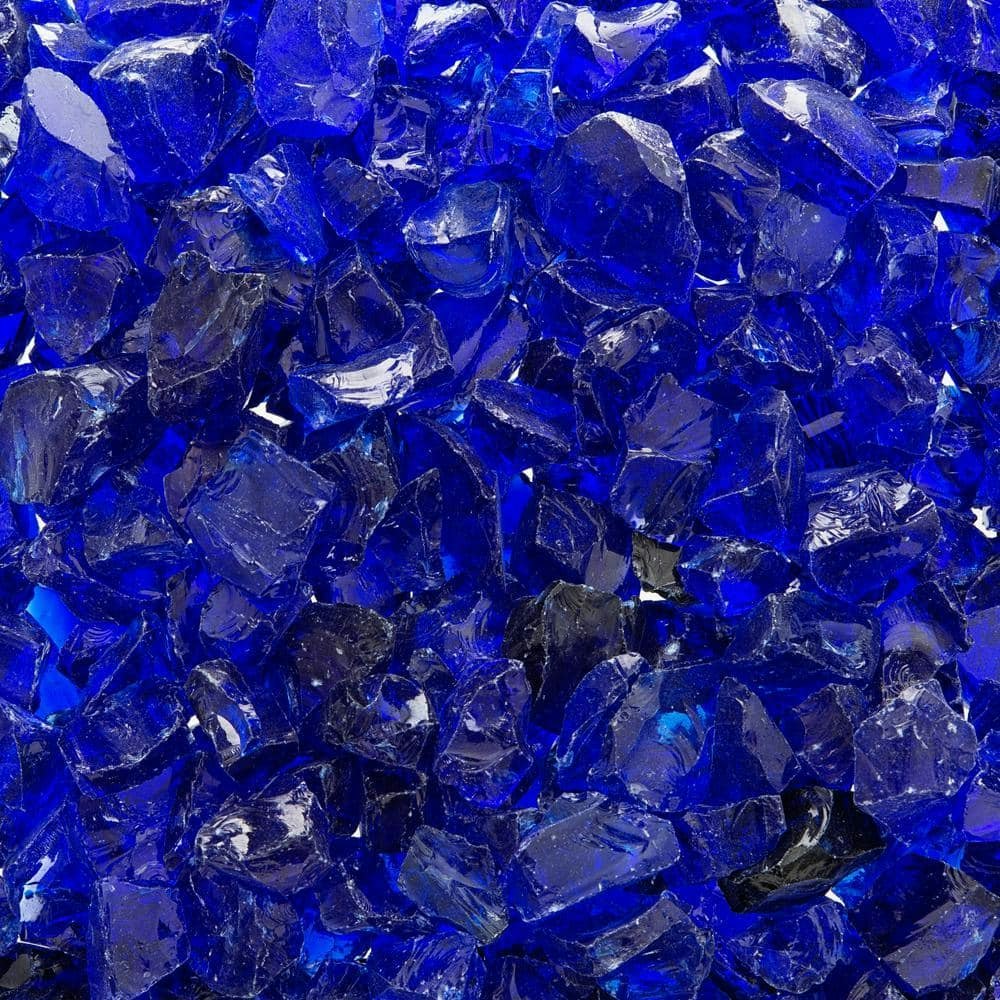 1/2\" to 3/4\" 10-lb. Cobalt Blue Crushed Fire Glass: $21 1/2\" to 3/4\" 10-lb. Cobalt Blue Crushed Fire Glass: $21