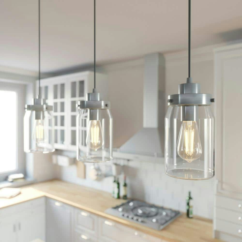Devon Park 3-Light Brushed Nickel Linear Pendant: $359.99 Devon Park 3-Light Brushed Nickel Linear Pendant: $359.99