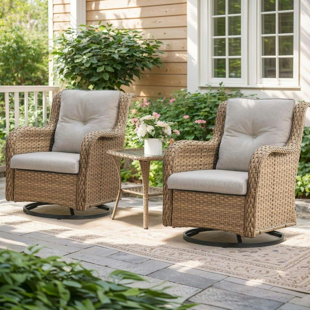 Arcline 3-Piece Wicker Patio Conversation Set: $445.19 Arcline 3-Piece Wicker Patio Conversation Set: $445.19