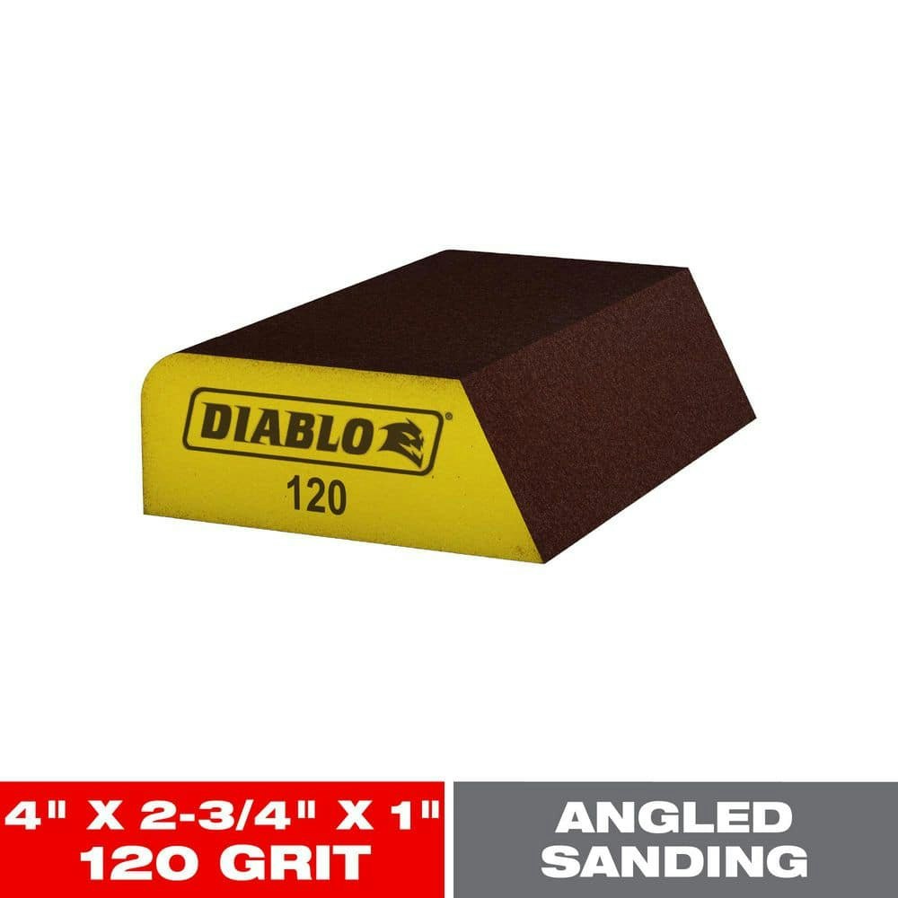 4.5" x 2.75" x 1" 120-Grit Medium Triple-Edge Sanding Sponge: $6.47 4.5" x 2.75" x 1" 120-Grit Medium Triple-Edge Sanding Sponge: $6.47