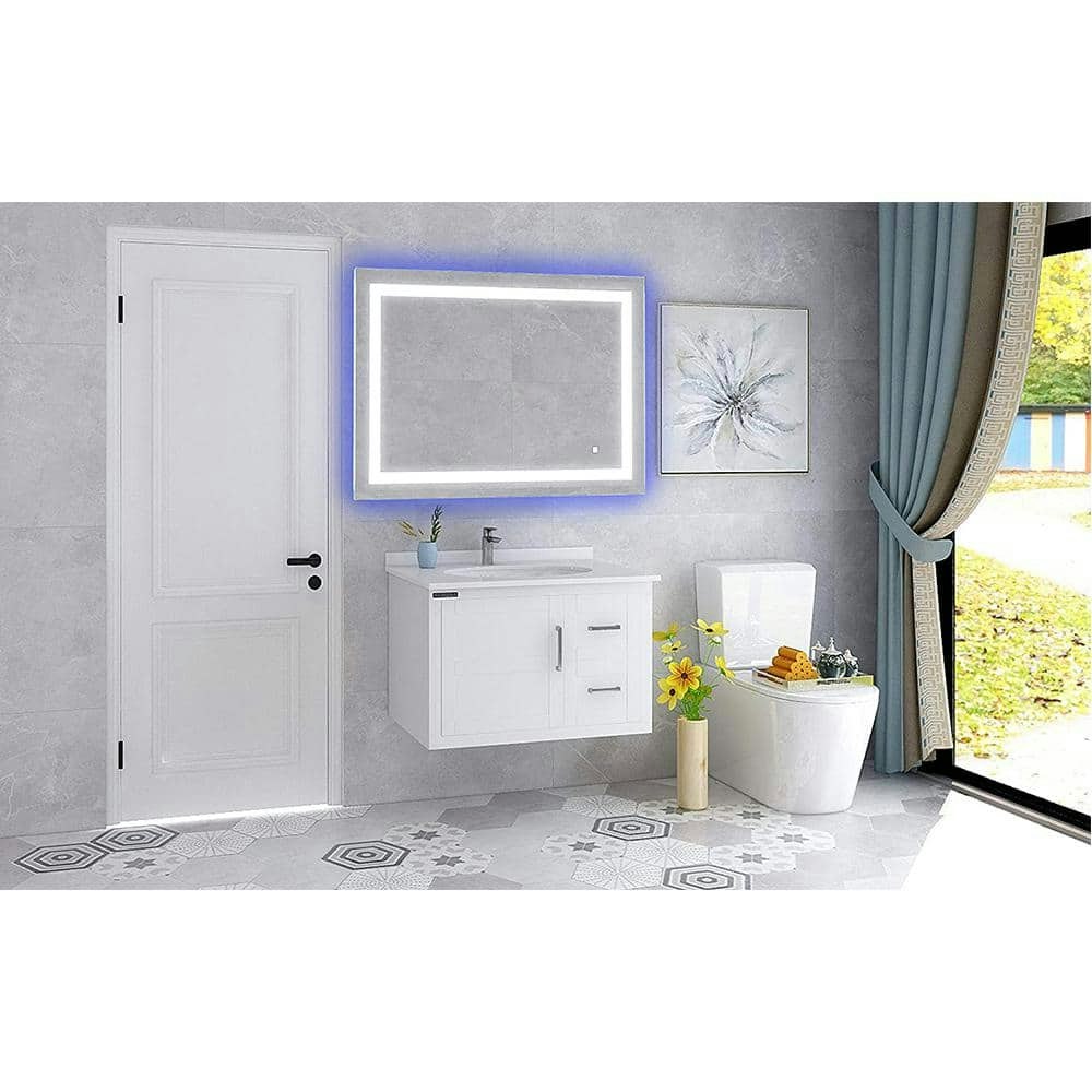 39.5" x 28.5" Frameless LED Bathroom Vanity Mirror: $306.04