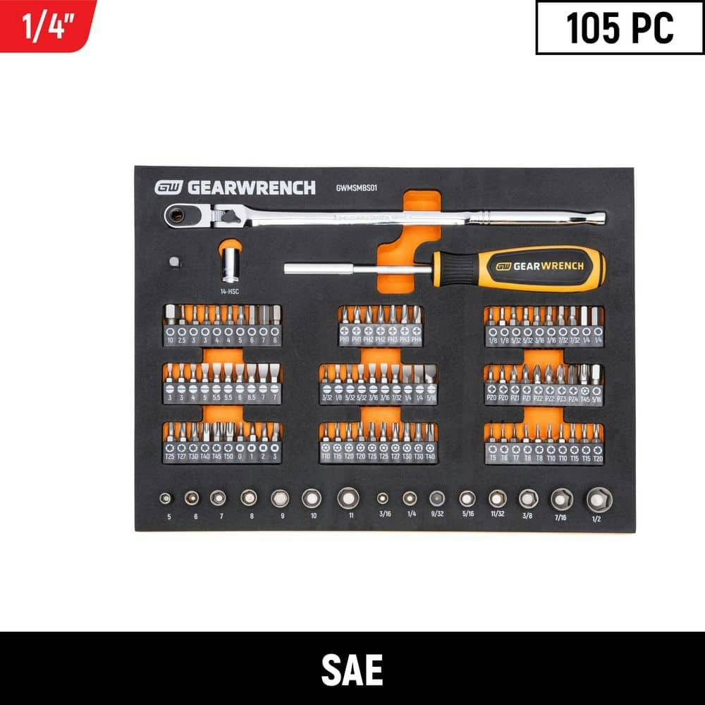 1/4-Inch Drive Micro Bits Mechanics Tool Set 105-Piece: $69.99 1/4-Inch Drive Micro Bits Mechanics Tool Set 105-Piece: $69.99