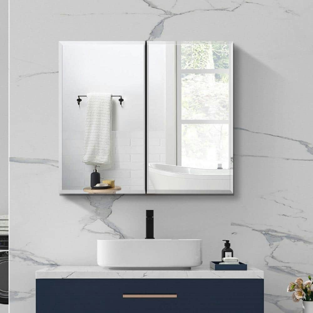 30x26-Inch Aluminum Surface Mount Medicine Cabinet with Mirror: $299 30x26-Inch Aluminum Surface Mount Medicine Cabinet with Mirror: $299