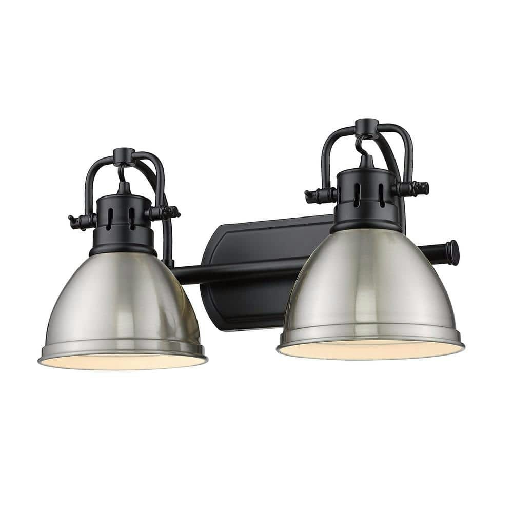 Duncan 2-Light 8.5-Inch Matte Black Vanity Light: $197.99 Duncan 2-Light 8.5-Inch Matte Black Vanity Light: $197.99