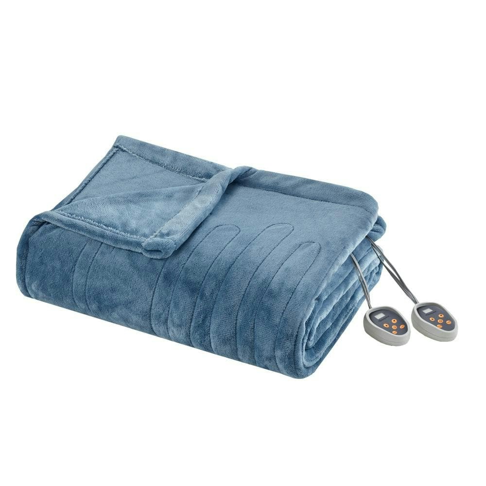 84 x 90-inch Heated Plush Queen Blanket: $152.44 84 x 90-inch Heated Plush Queen Blanket: $152.44