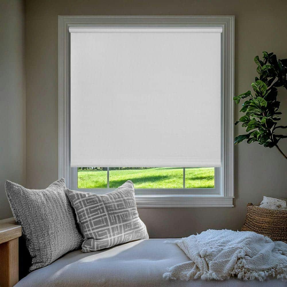 White Textured Cordless Blackout Vinyl Roller Shade 57" x 64": $114.25 White Textured Cordless Blackout Vinyl Roller Shade 57" x 64": $114.25