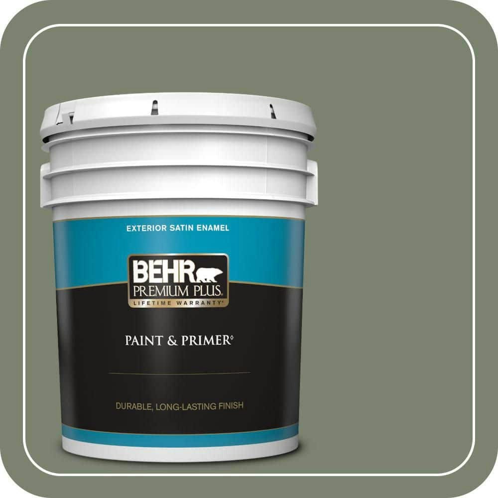 Behr Cactus Garden Satin Enamel Exterior Paint and Primer 5-Gallon: $225
