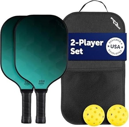 Sport Squad 2-Player Pickleball Paddle Set w/ Travel Bag: $13