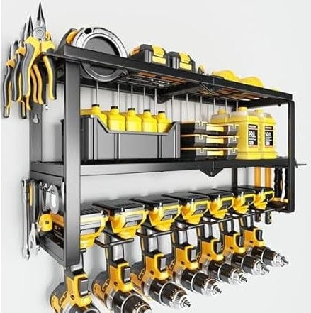 Power Tool Organizer Wall Mount 3-Tier Storage Rack: $24 Power Tool Organizer Wall Mount 3-Tier Storage Rack: $24