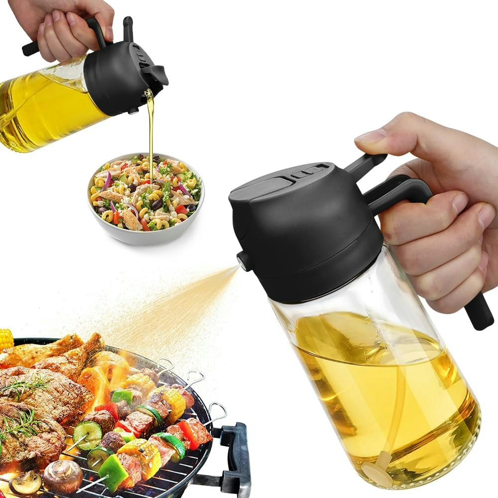 2-in-1 Oil Sprayer & 470ml Spray Bottle: $2