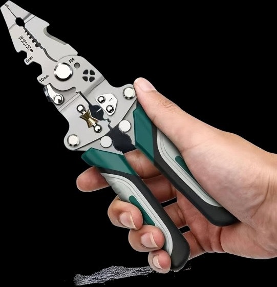 12-in-1 Foldable Multifunctional Wire Stripper & Cutter Tool: $4.31