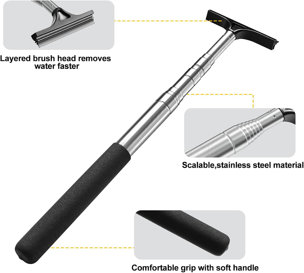 Car Mirror Squeegee w/ 39" Handle: $1.91 Car Mirror Squeegee w/ 39" Handle: $1.91