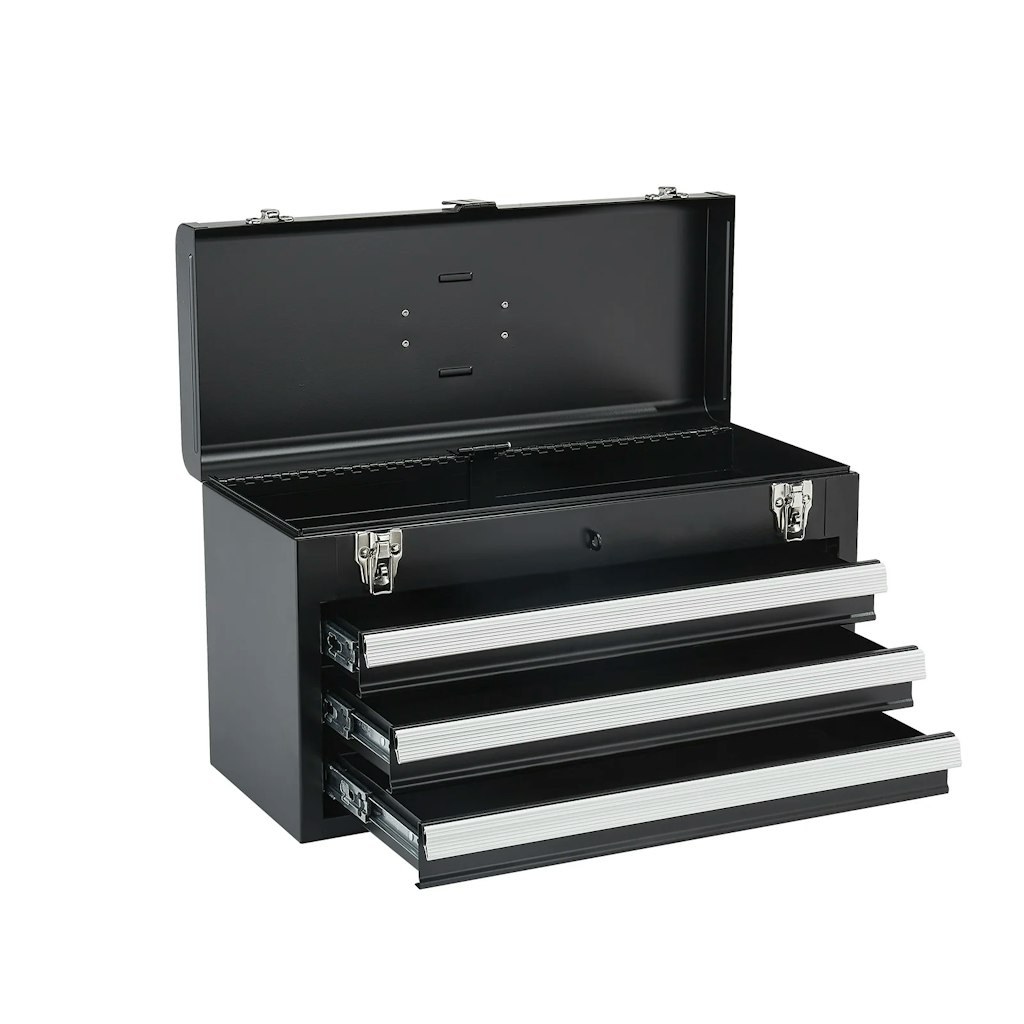 SucceBuy 20" 3-Drawer Metal Tool Chest: $31