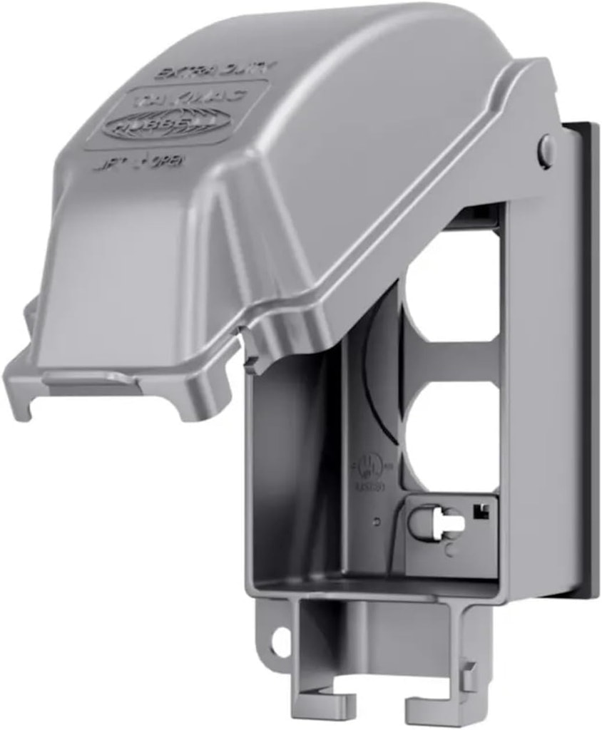 TayMac RaynGuard 1-Gang Weatherproof In-Use Outlet Cover: $9.36