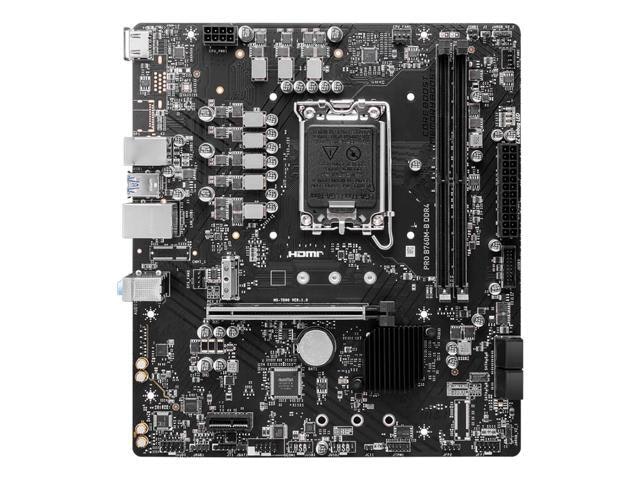 MSI PRO B760M-B DDR4 Motherboard: $189.99 MSI PRO B760M-B DDR4 Motherboard: $189.99