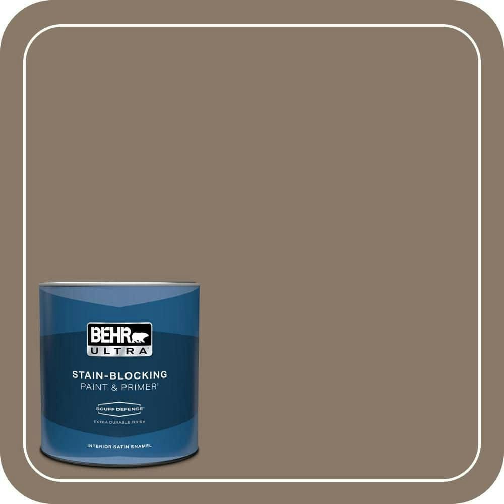 Behr Premium Plus 1-Quart Caffeine Satin Interior Paint and Primer: $23.98 Behr Premium Plus 1-Quart Caffeine Satin Interior Paint and Primer: $23.98