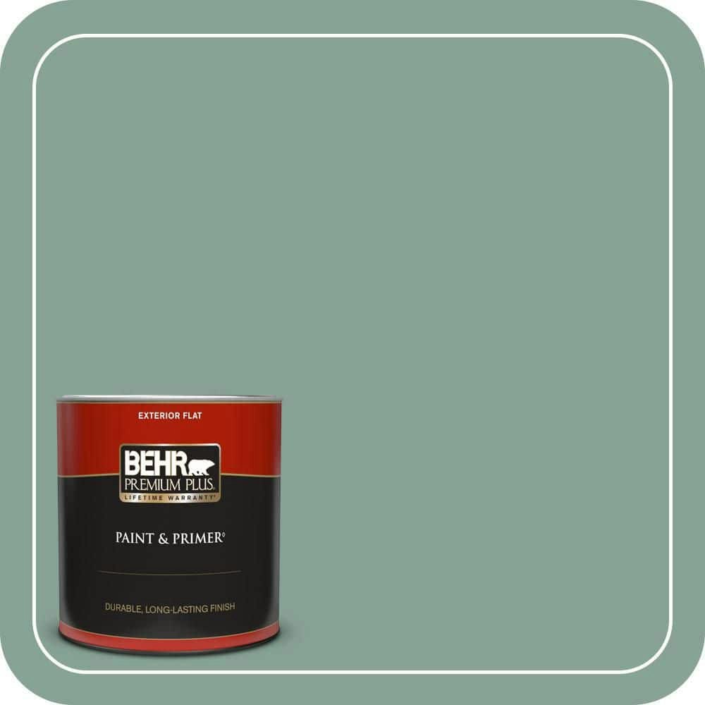 Modern Mint Flat Exterior Paint & Primer 1-Quart Can: $23.98