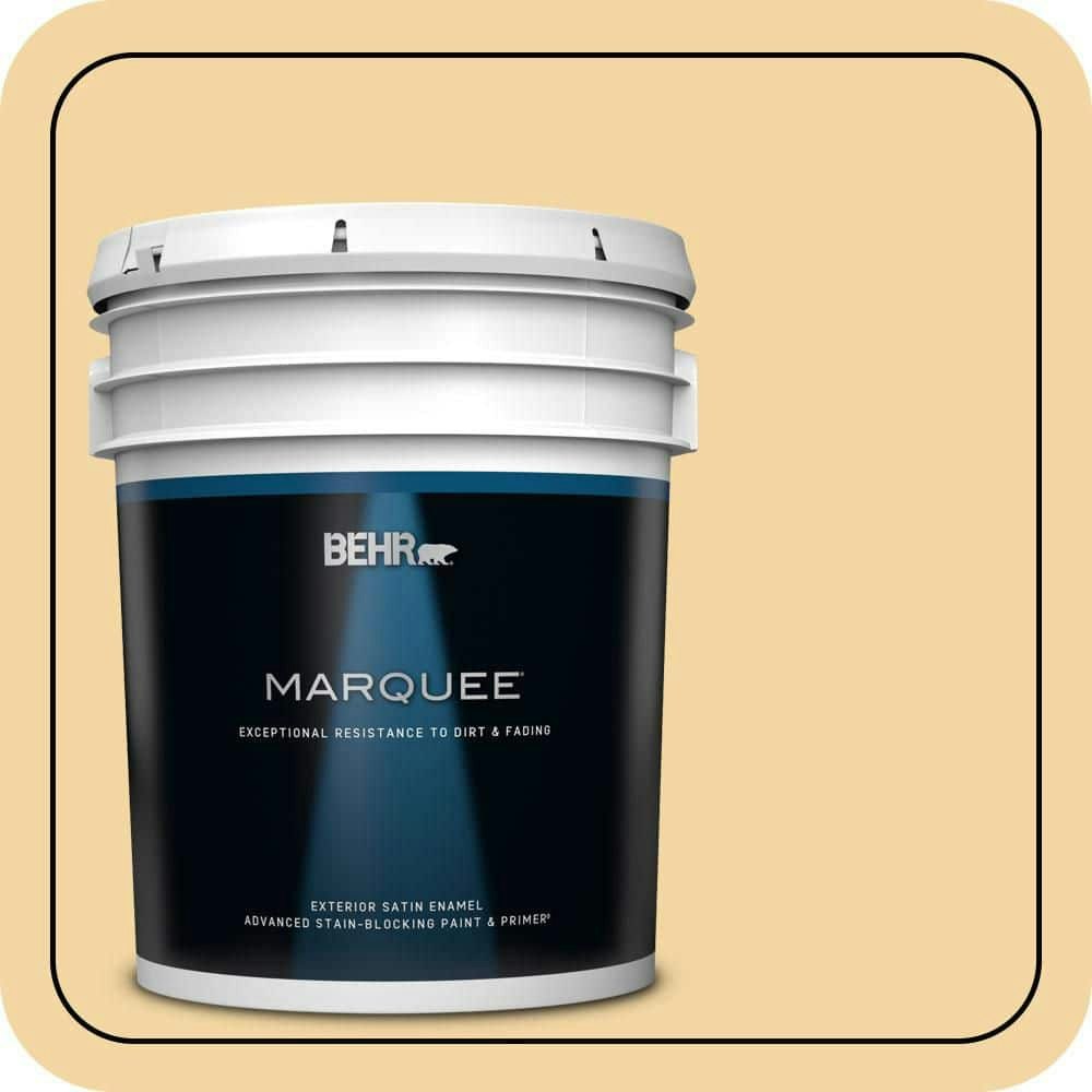 Behr Pismo Dunes Satin Enamel Exterior Paint and Primer 5-Gallon: $325