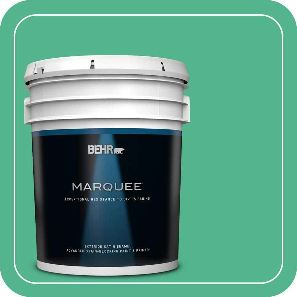 Behr Aruba Green Satin Exterior Paint & Primer 5-Gallon: $325 Behr Aruba Green Satin Exterior Paint & Primer 5-Gallon: $325
